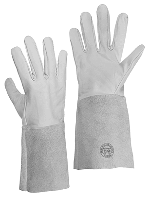 Guante Cabritilla Largo Puño Electricista. (Par)