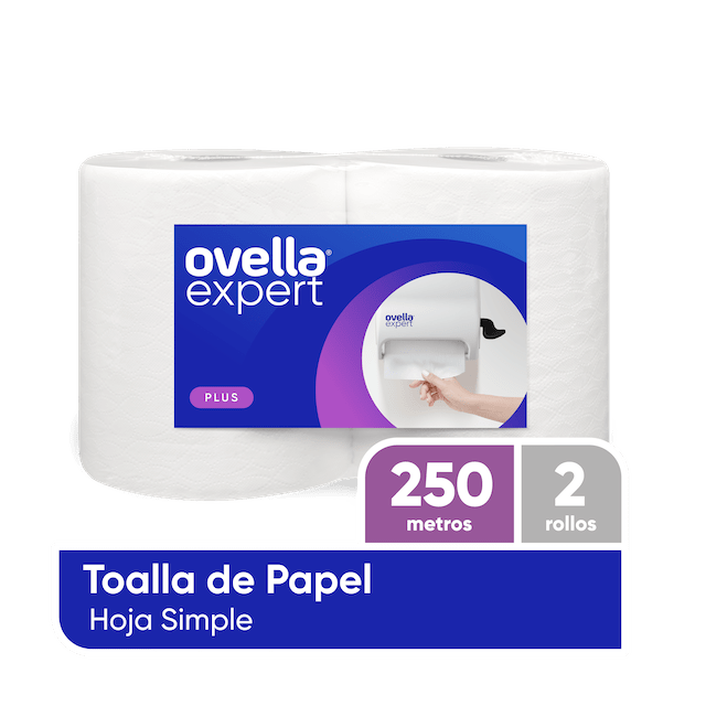Ovella, Toalla de Papel 2x250 metros.