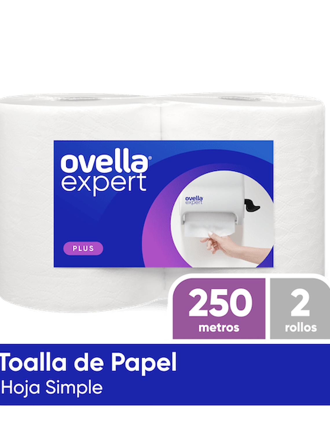 Ovella, Toalla de Papel 2x250 metros.  1