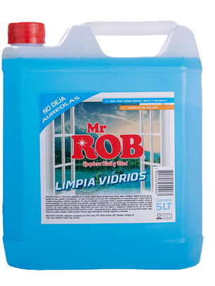 Limpiavidrios Mr. Rob. 5 litros. No deja Aureolas.