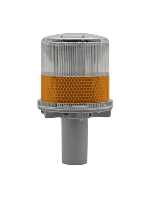 Lampara/ Baliza Solar Led,  Adaptable Para Cono
