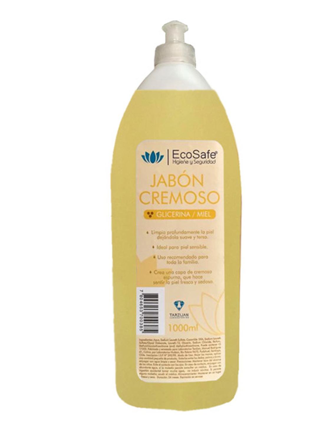 Jabón Glicerina Ecosafe Miel. 1 Litro. 1