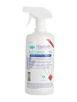 Alcohol Spray  70% Ecosafe. 1 litro