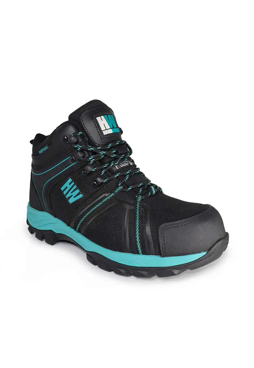 Calzado De Seguridad HQ Bering Low Aqua, Mujer.  1