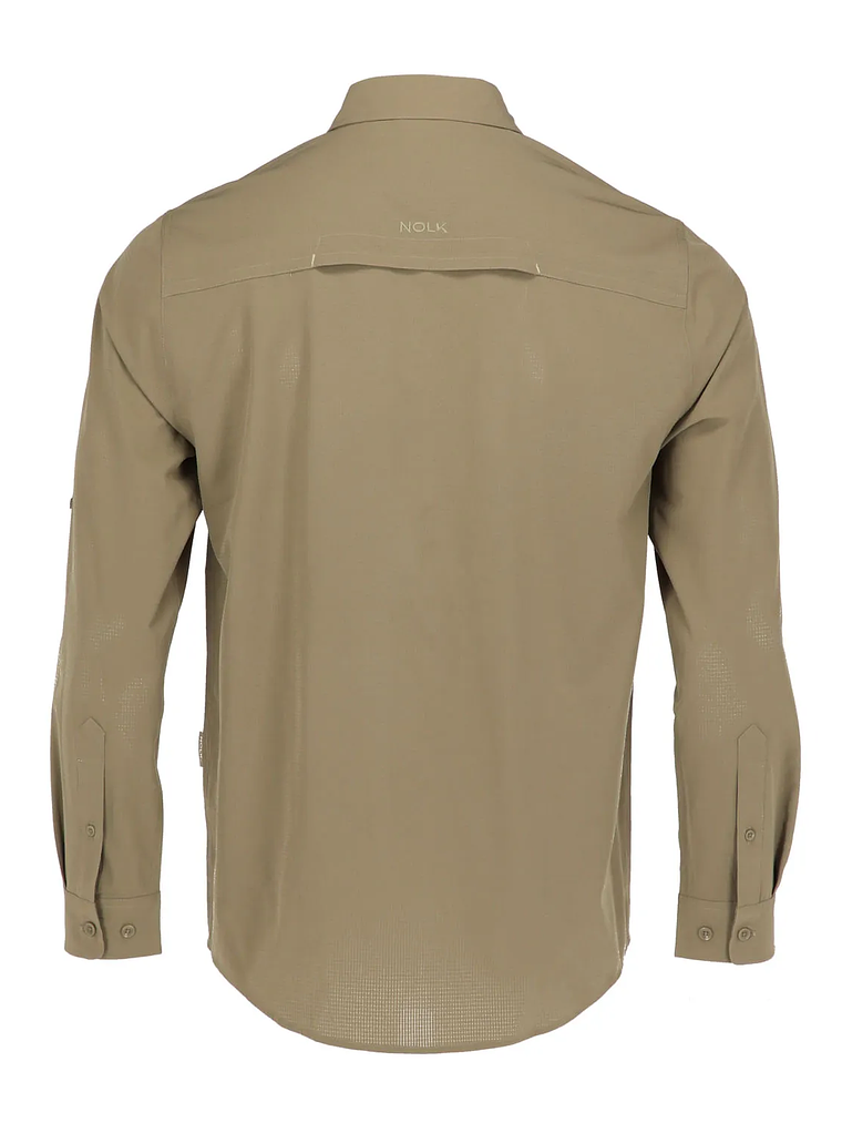 CAMISA SANTORINI HOMBRE  COLOR AZUL REY/ BEIGE 2