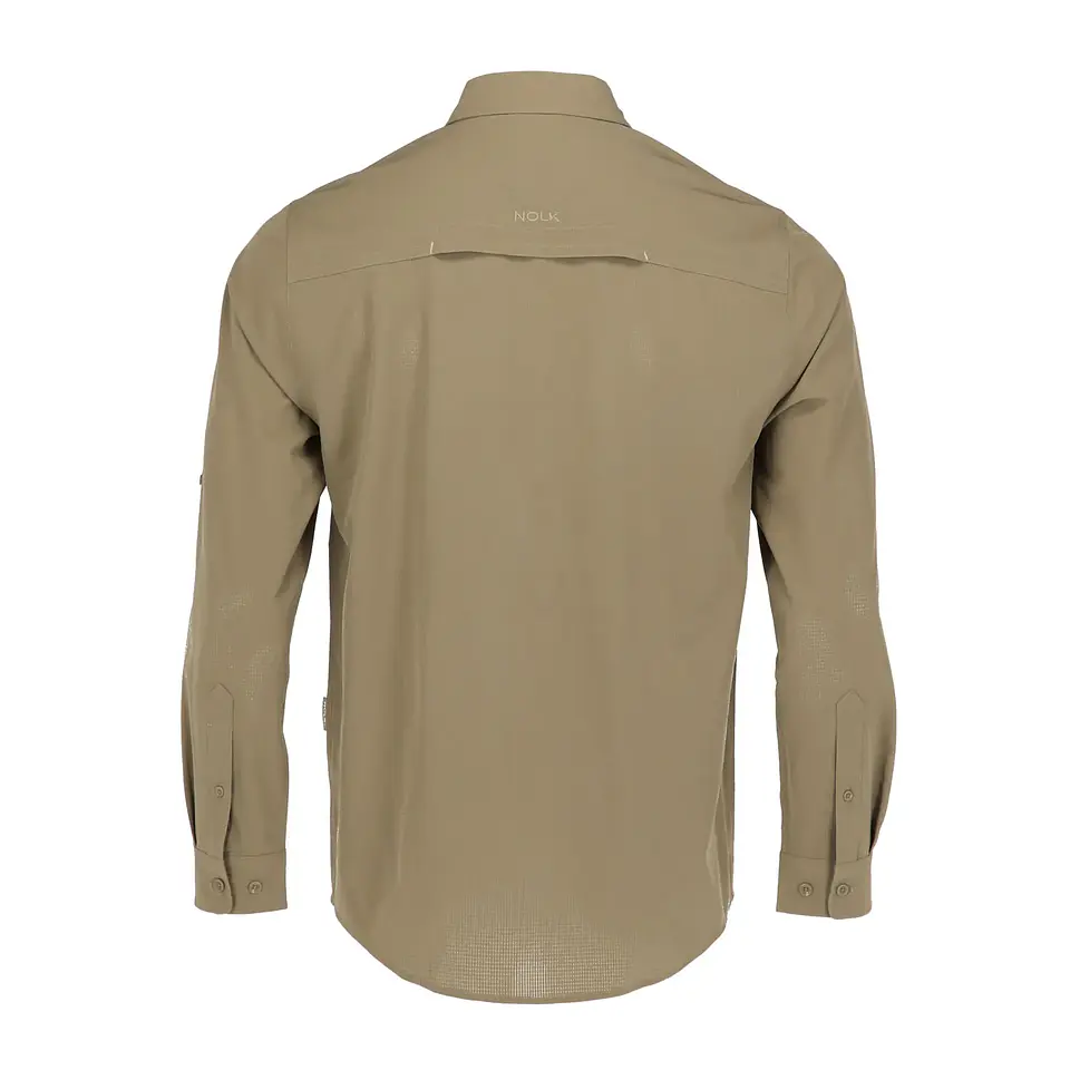 CAMISA SANTORINI HOMBRE  COLOR AZUL REY/ BEIGE 2