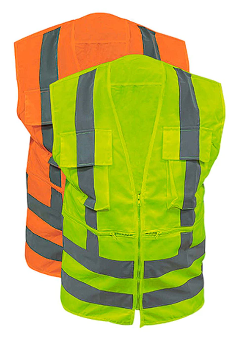 CHALECO GEOLOGO 360° POPLIN AMARILLO/NARANJO
