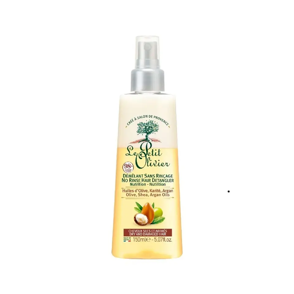Desenredante bifásico para cabello seco y dañado 150 ml. Le Petit Olivier  2