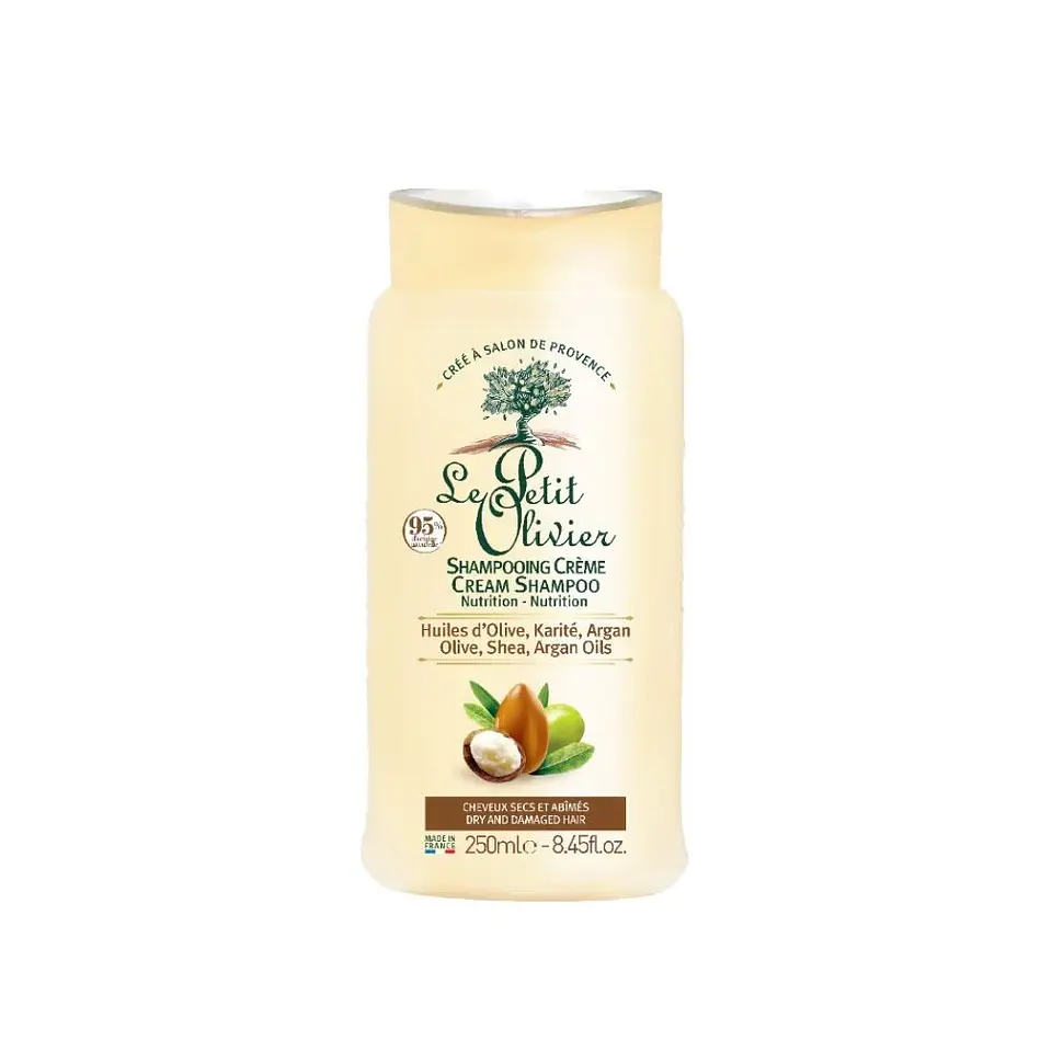 Shampoo para cabello seco y dañado 250ml. Le Petit Olivier  2