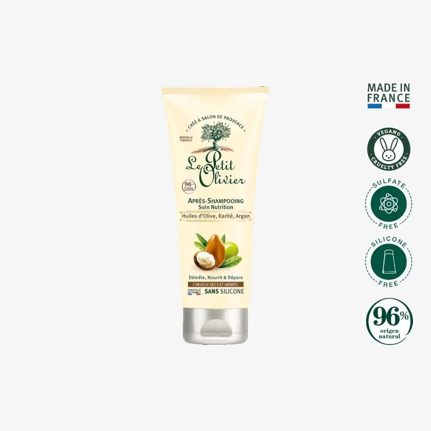 Acondicionador para cabello seco y dañado 200 ml. Le Petit Olivier  1