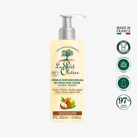 Crema de Peinar para cabello seco y dañado 200 ml. Le Petit Olivier
