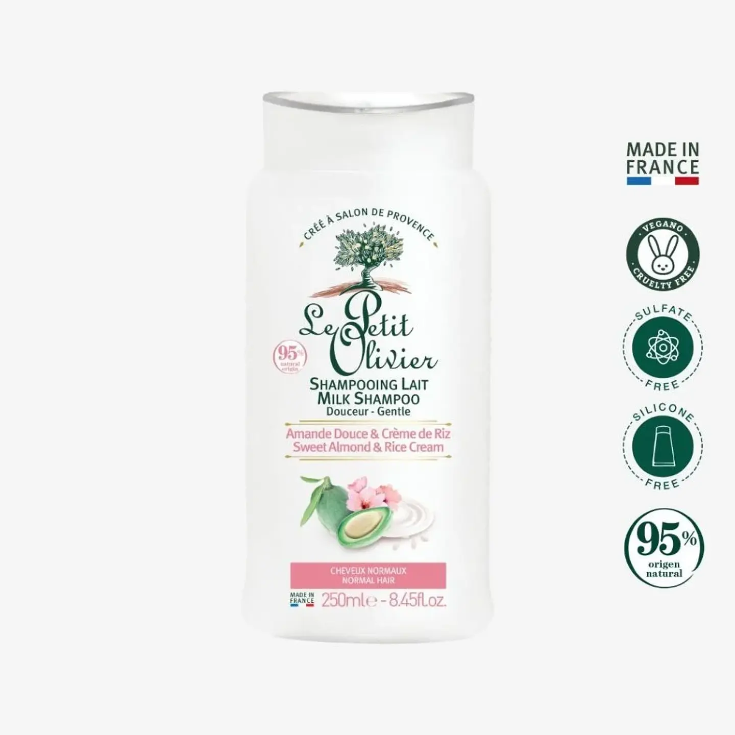 Shampoo para cabello normal 250 ml. Le Petit Olivier 1