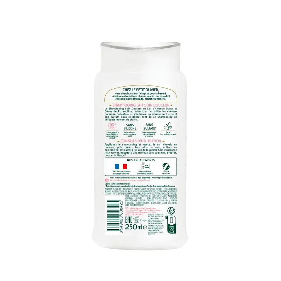 Shampoo para cabello normal 250 ml. Le Petit Olivier 3