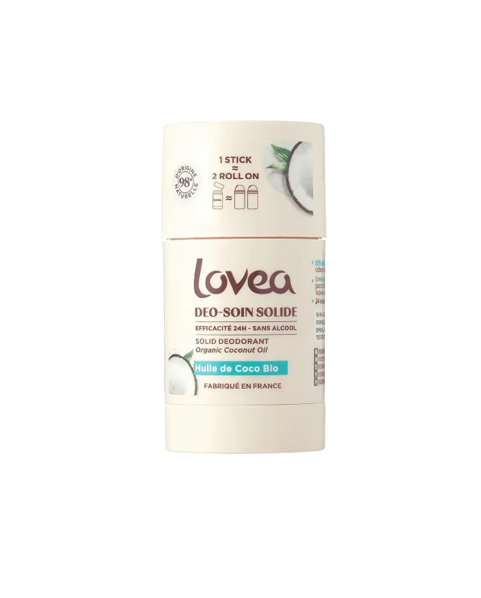 Desodorante solido con aceite de coco exótico 50 gr. LOVEA 1