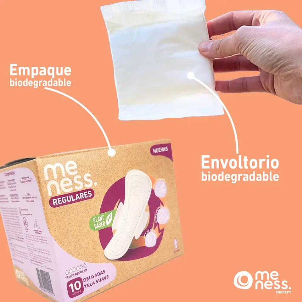 Toalla Regular Tela Suave Biodegradable 10un 8