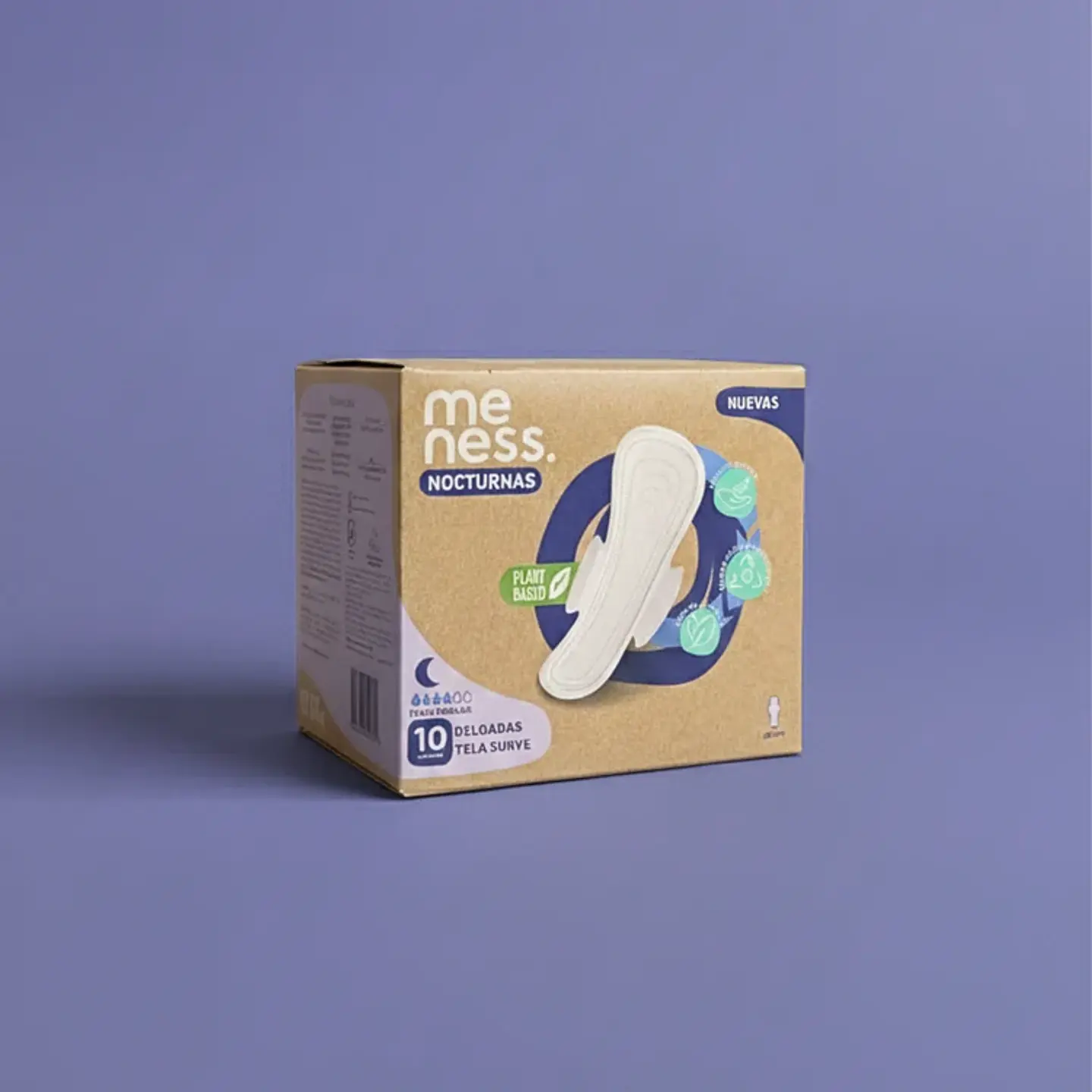 Toalla Nocturna Tela Suave Biodegradable 10u 5