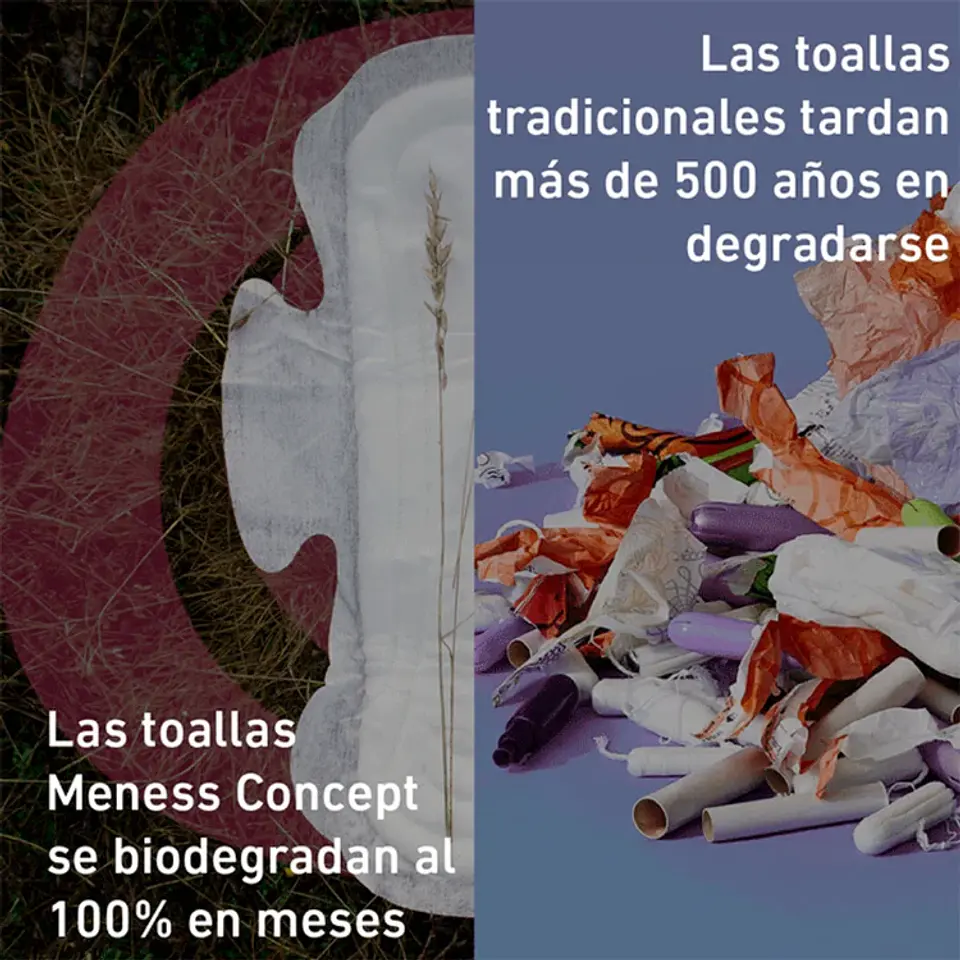 Toalla Nocturna Tela Suave Biodegradable 10u 6