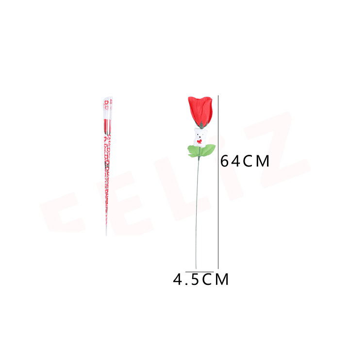 Rosa de Regalo Osito Minimalista 1