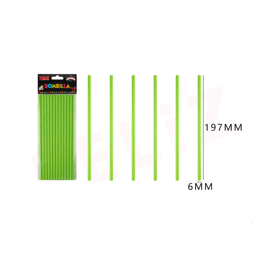 Bombilla Verde 25pcs 6*197mm 1