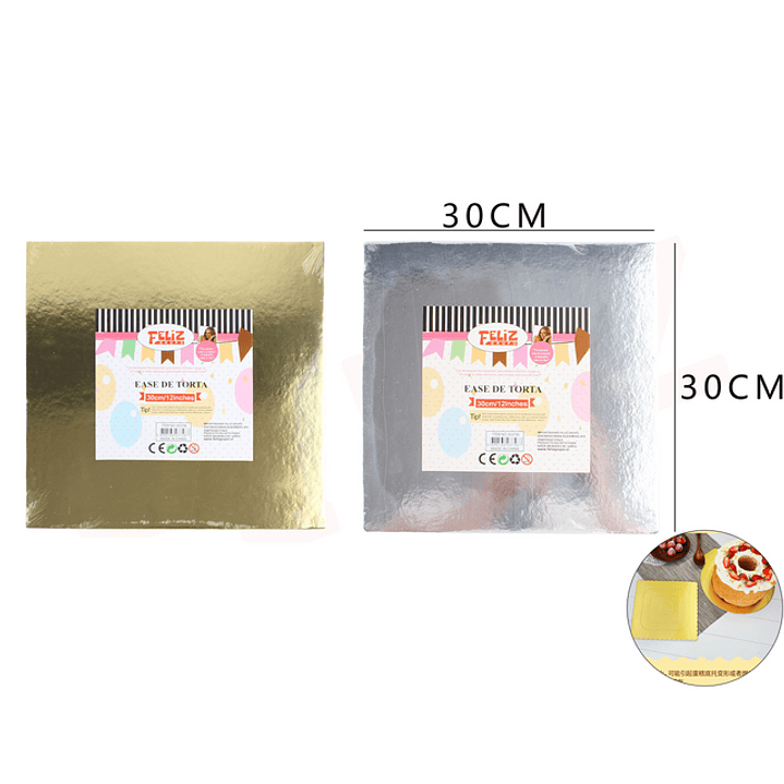 Base Cuadrada De Torta 30Cm 1