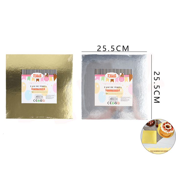 Base Cuadrada De Torta 25.5Cm 1