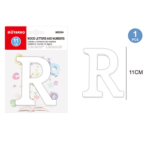 Letra de Madera R 11Cm