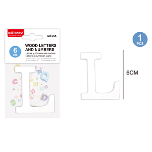 Letra de Madera L 6Cm