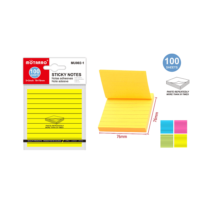 Notas Adhesivas Post-It Con Lineas 1