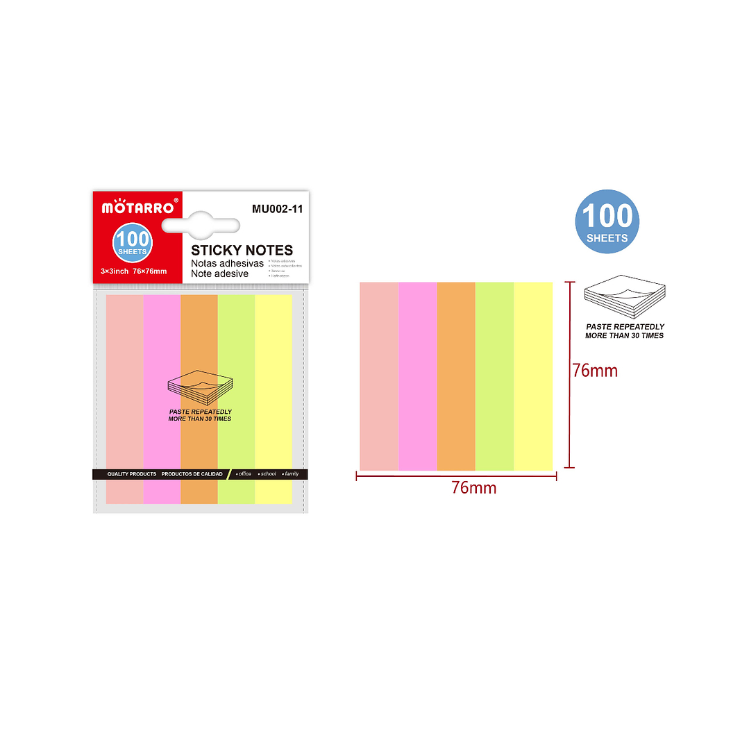 Notas Adhesivas arcoiris 100 hojas 1