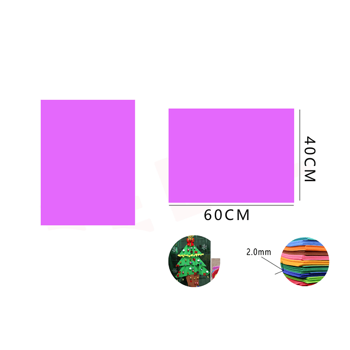 Goma Eva Fucsia 40x60Cm 1