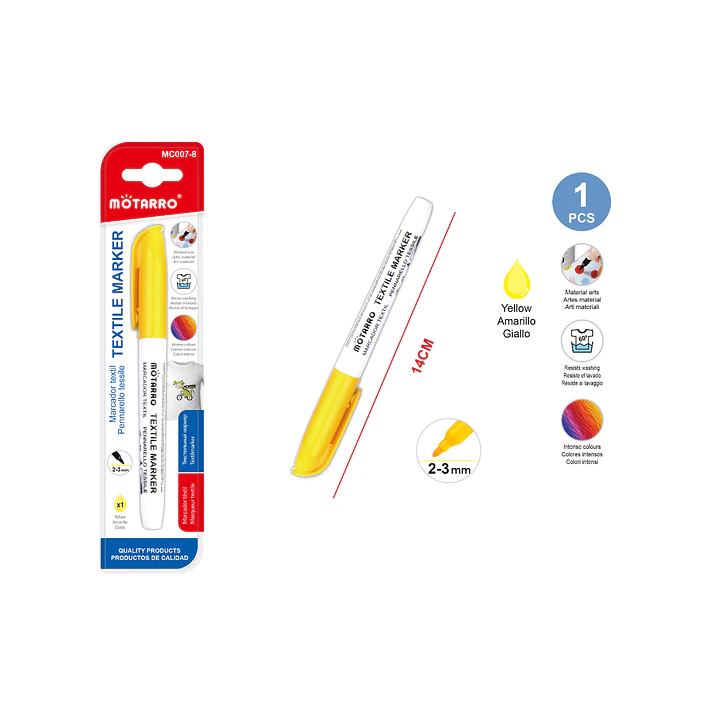 Plumon Textil Amarillo 2/3 mm 1