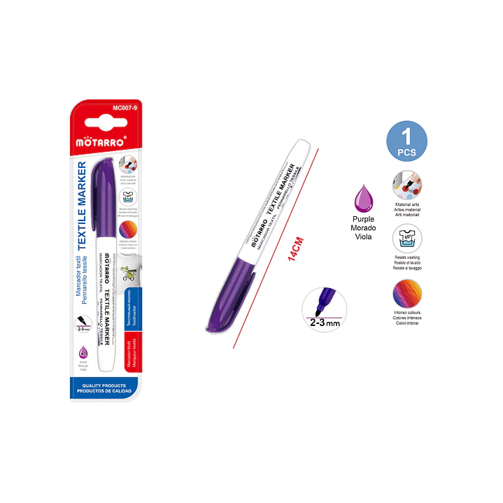 Plumon Textil Morado 2/3 mm 1
