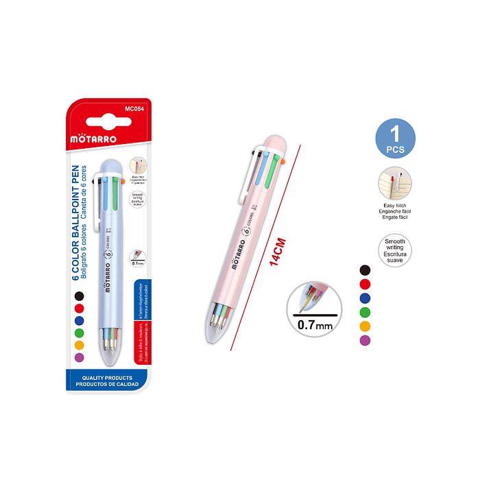 Boligrafo 6 Colores En 1 1