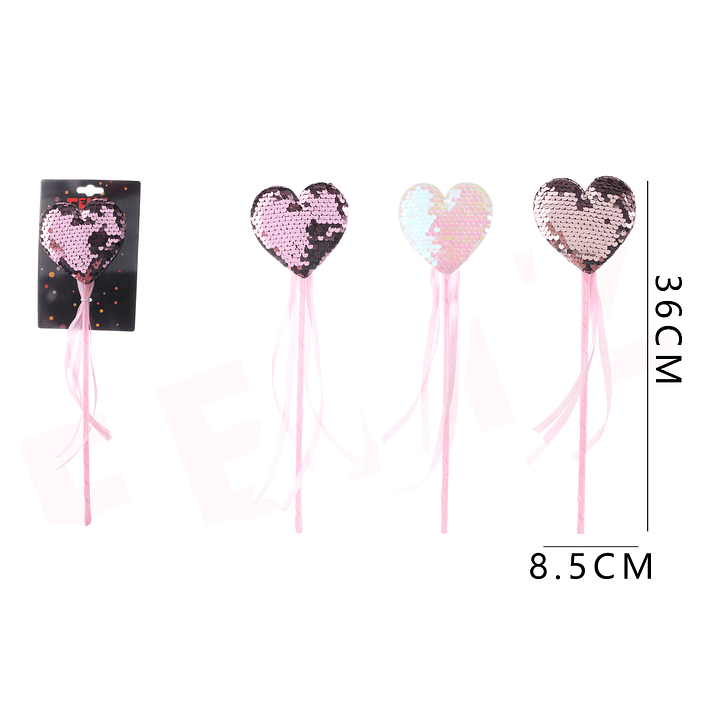 Varitas de Corazón de Lentejuelas 1