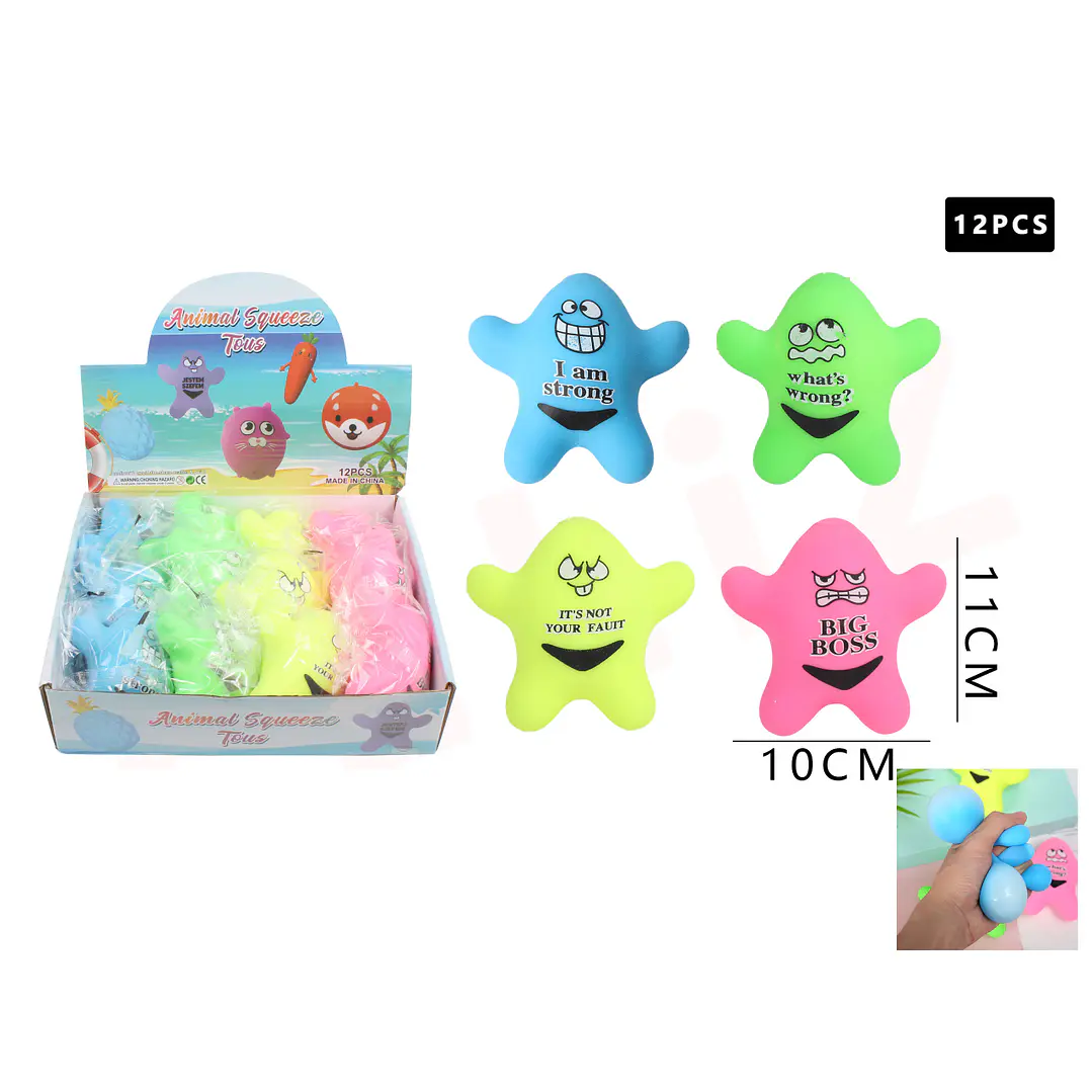 Juguete Antiestrés con Frase 12 pcs 1