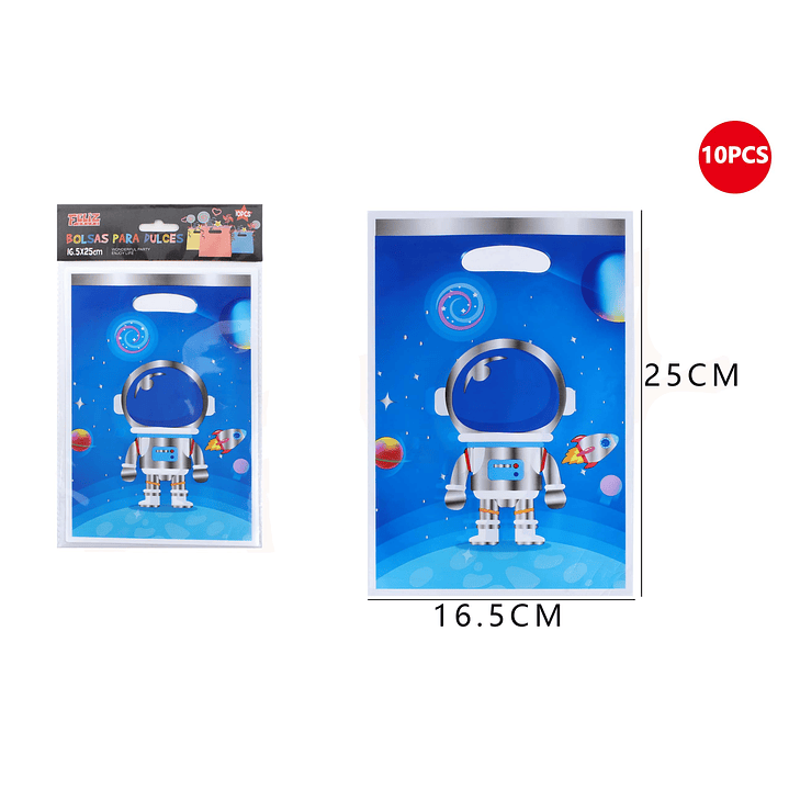 Set Bolsas para Dulces Astronauta 10 pcs 1