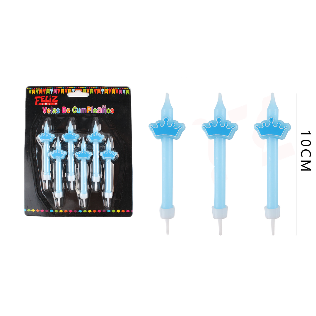 Velas de Cumpleaños Azul 1