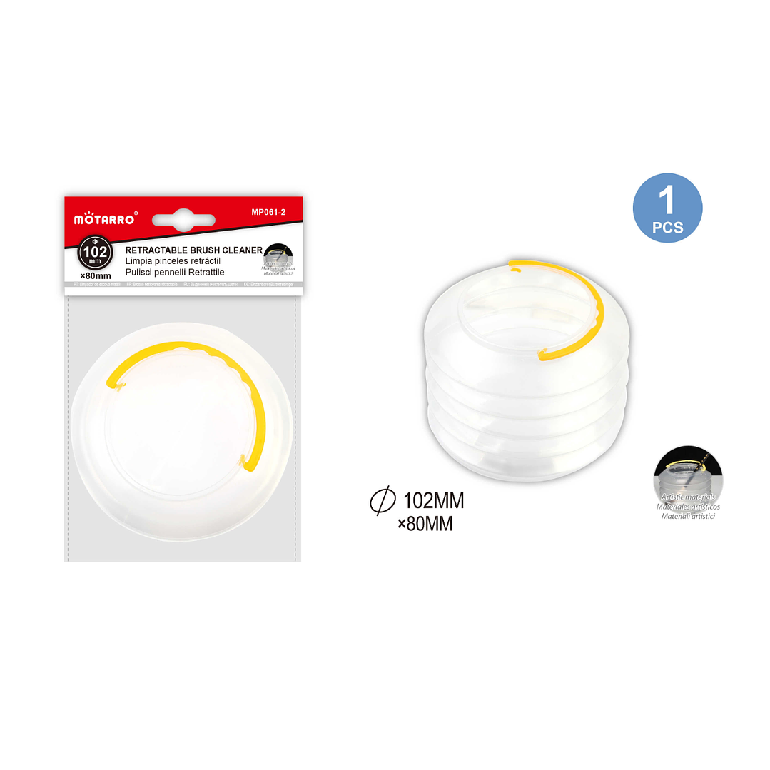 Limpia Pinceles Retractil 10 Cm 1