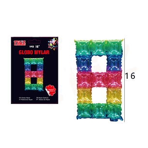 Globo Número 8 Multicolor