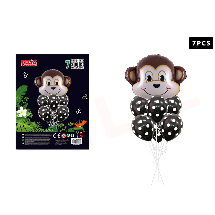 Set Globo de Mono 7 pcs 1