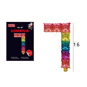 Globo Número 7 Multicolor