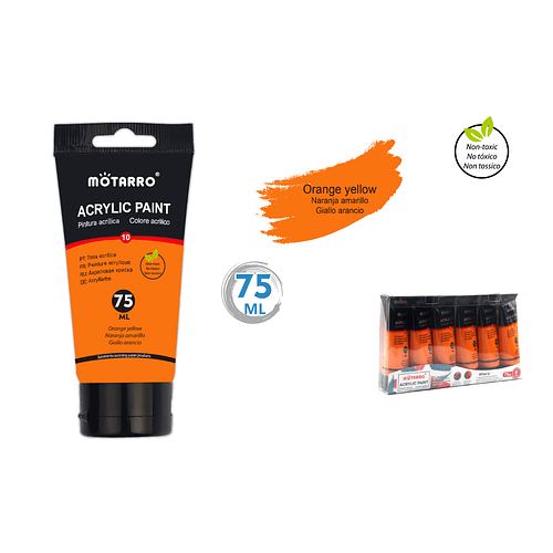 Pintura Acrylic Naranja Motarro 75 ML 