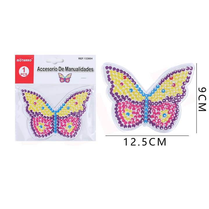 Plantilla Hama Beads Mariposa 12,5x9 cm 1pc 1