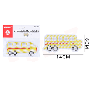 Plantilla Hama Beads Bus 6x12 cm 1pc