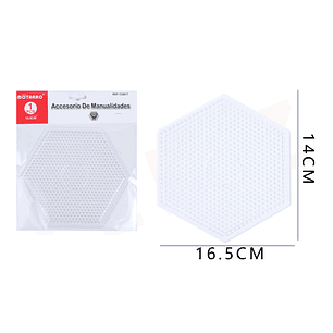 Plantilla Hama Beads Hexágono 16,5x14 cm 1pc