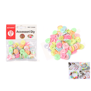 Accesorio Diy discos de colores 25G