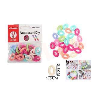 Accesorio para Pulseras Multicolor 16*25mm 18g