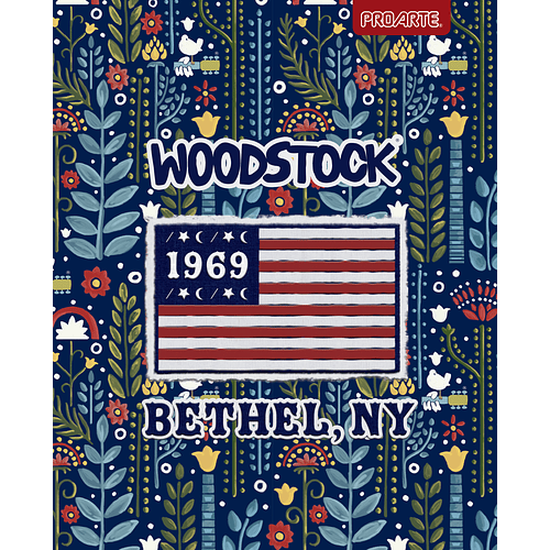 Cuaderno Universitario Proarte Woodstock 7 mm 100 Hojas