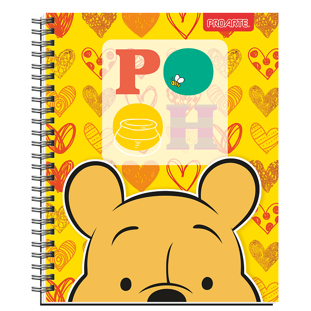 Cuaderno Universitario Proarte Winnie The Pooh 7 mm 100 Hojas 4