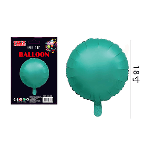 Globos Redondo Metalizado Verde